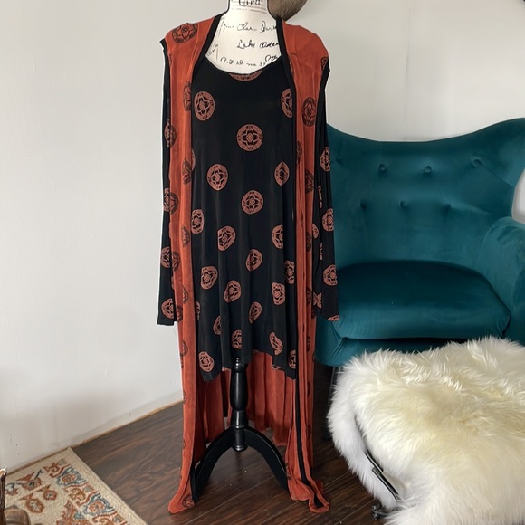 Susan Fredrick Dresses & Skirts - 🪩VINTAGE🖤 Tunic Dress and Vest set